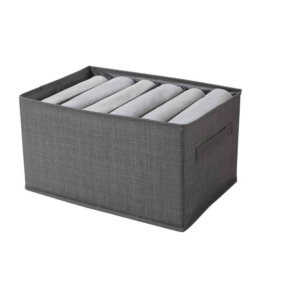 Scatola box pieghevole 6 scomparti 36x20x25 cm contenitore per armadi - ambraled