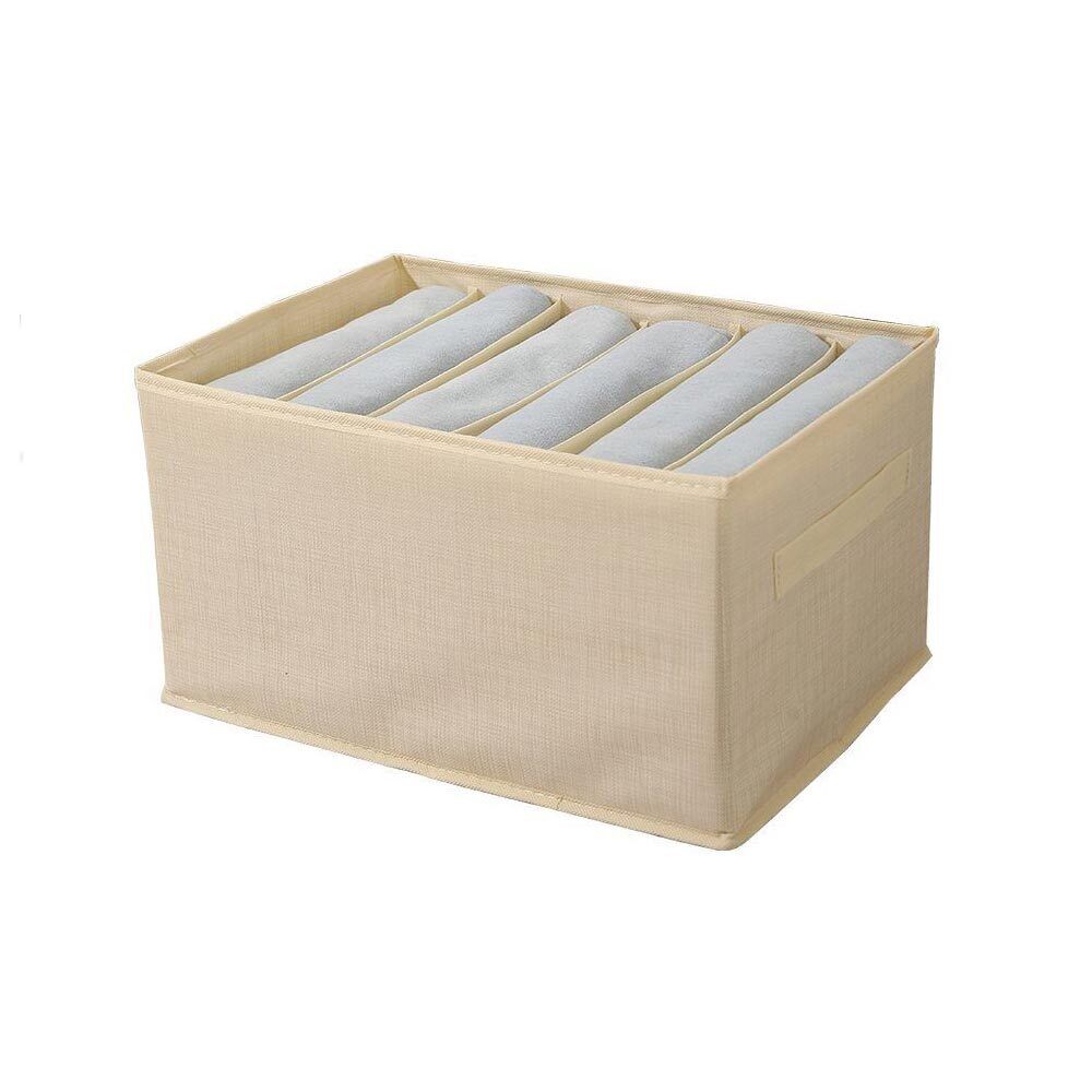 Scatola box pieghevole 6 scomparti 44x20x30 cm contenitore per armadi - ambraled