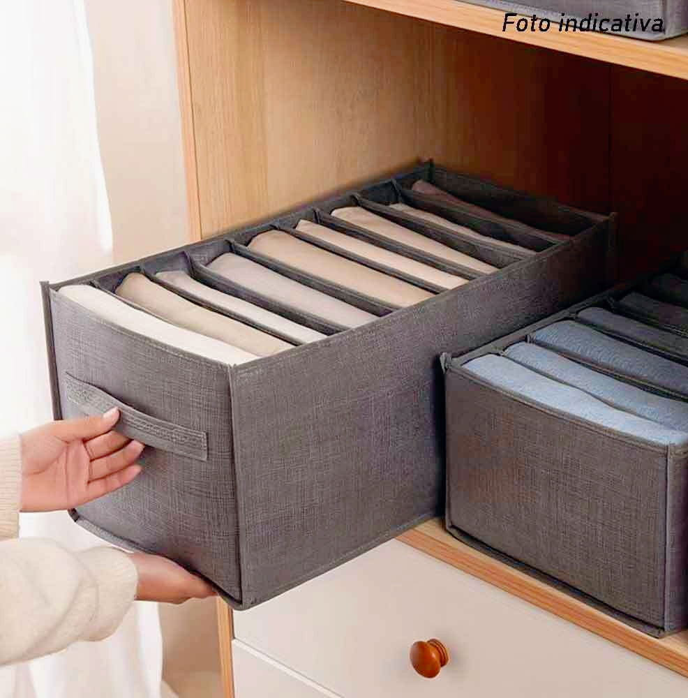 Scatola box pieghevole 9 scomparti 36x20x25 cm contenitore per armadi - ambraled