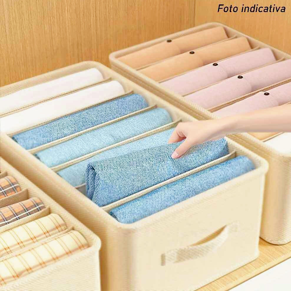 Scatola box pieghevole 9 scomparti 36x20x25 cm contenitore per armadi - ambraled