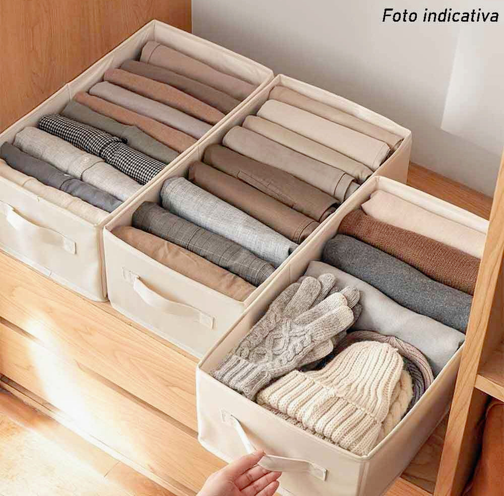 Scatola box pieghevole 9 scomparti 36x20x25 cm contenitore per armadi - ambraled