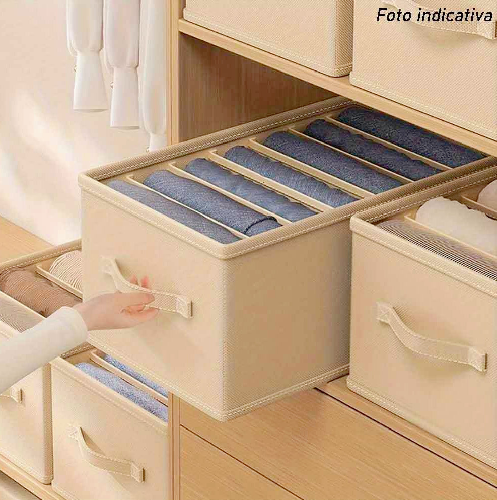 Scatola box pieghevole 9 scomparti 36x20x25 cm contenitore per armadi - ambraled