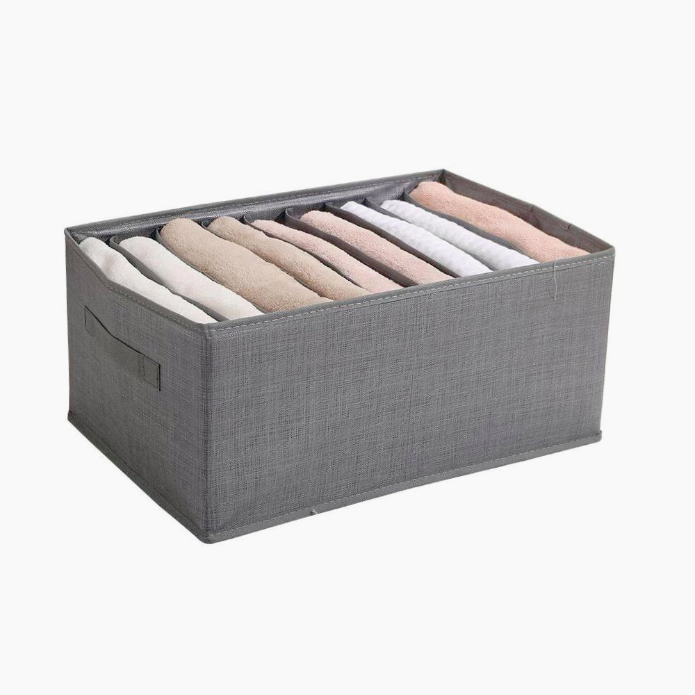 Scatola box pieghevole 9 scomparti 36x20x25 cm contenitore per armadi - ambraled
