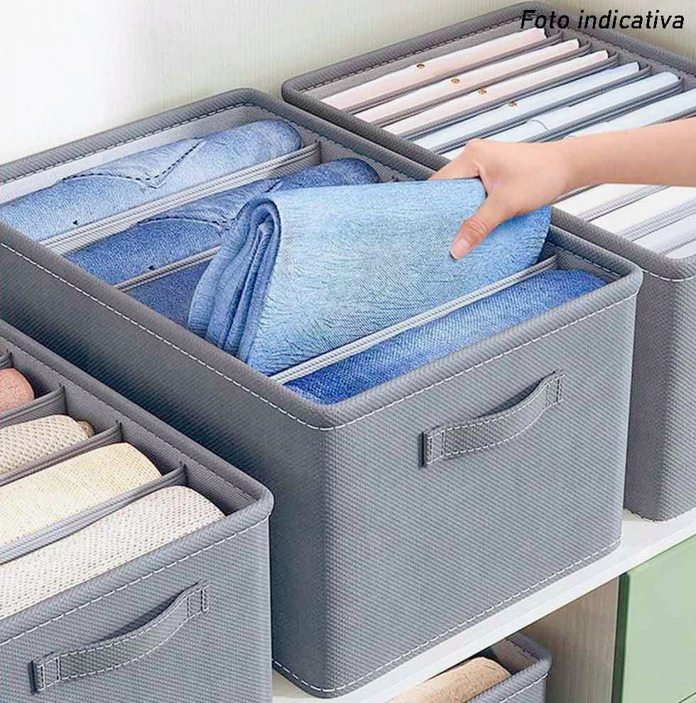 Scatola box pieghevole 9 scomparti 36x20x25 cm contenitore per armadi - ambraled