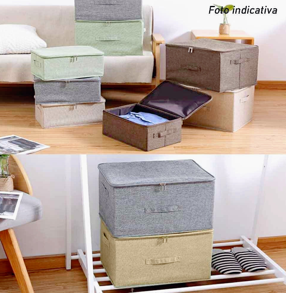 Scatola box porta abiti 36x35x20 cm con cerniera - ambraled