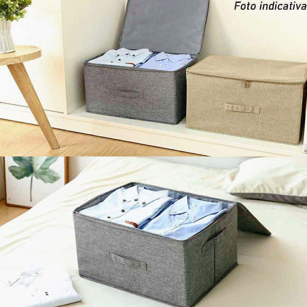 Scatola box porta abiti 36x35x20 cm con cerniera - ambraled