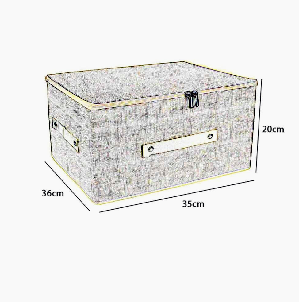 Scatola box porta abiti 36x35x20 cm con cerniera - ambraled