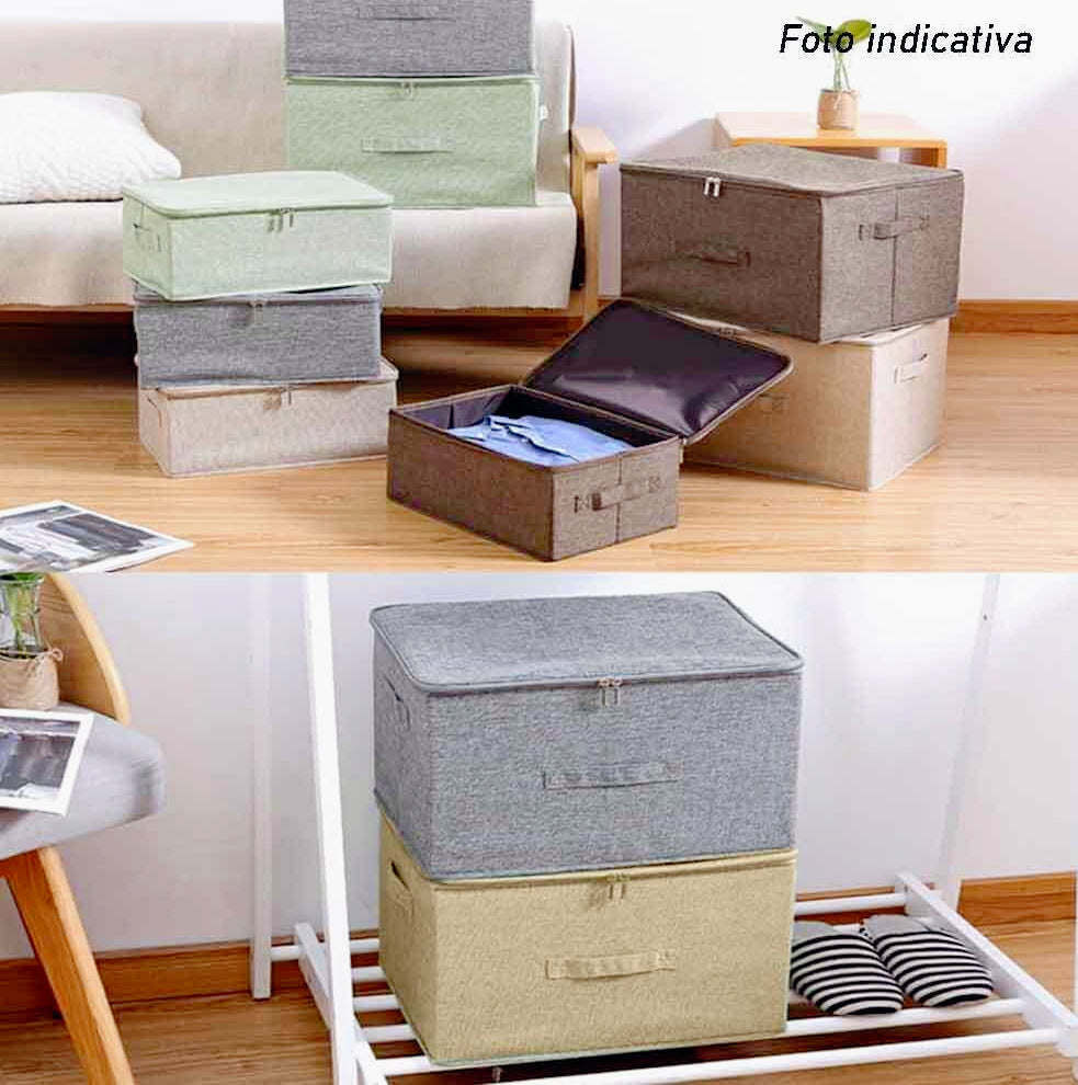 Scatola box porta abiti 40x51x24 cm con cerniera - ambraled