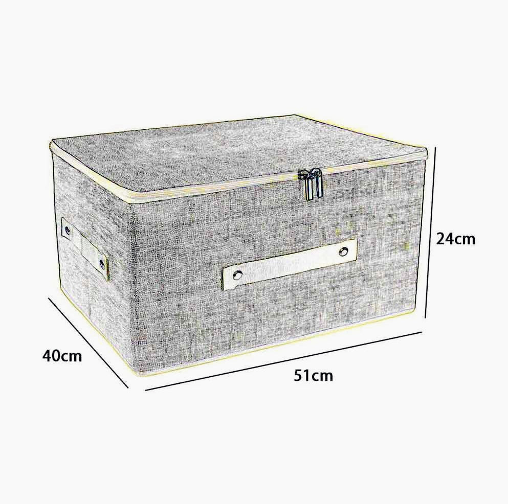 Scatola box porta abiti 40x51x24 cm con cerniera - ambraled