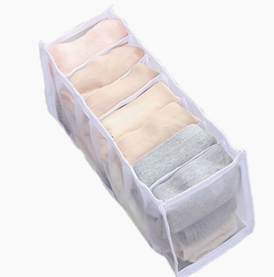 Organizer cassetti 7 scomparti – biancheria intima in tessuto - ambraled