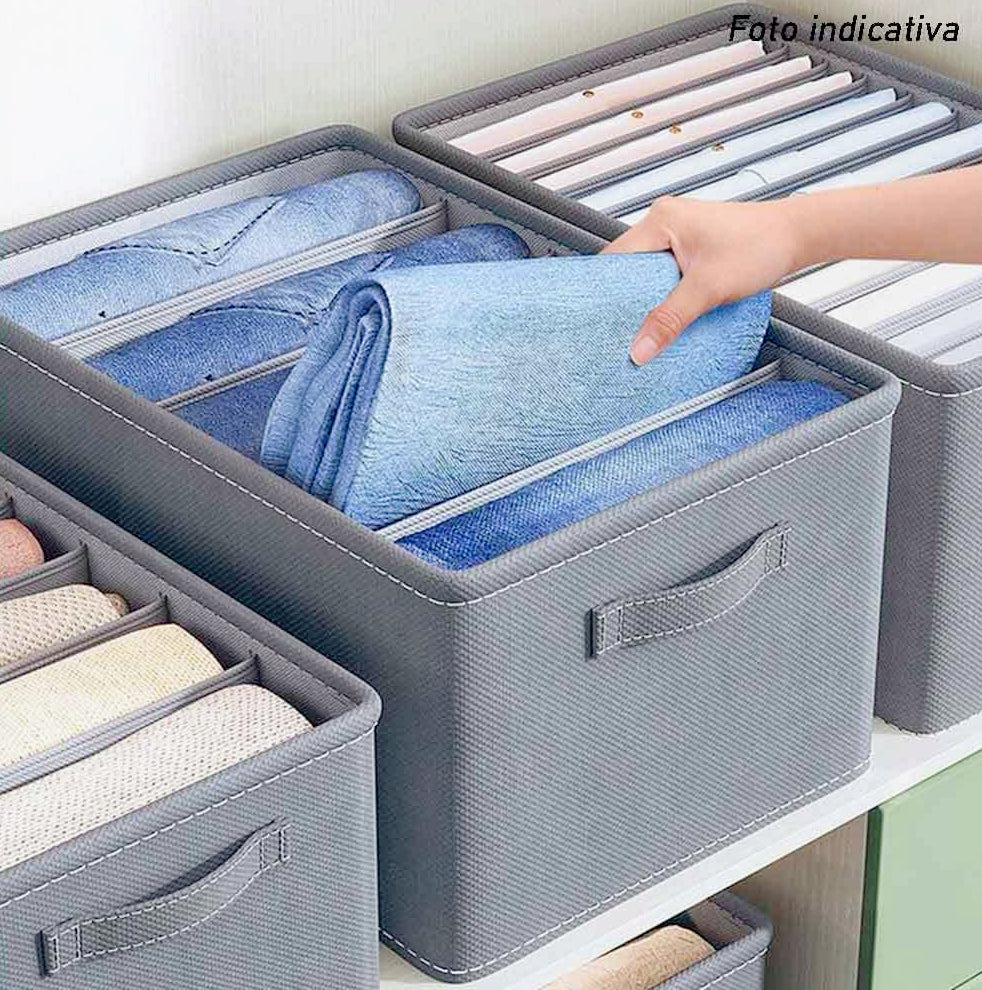 Scatola box pieghevole 9 scomparti 44x20x30 cm contenitore per armadi - ambraled