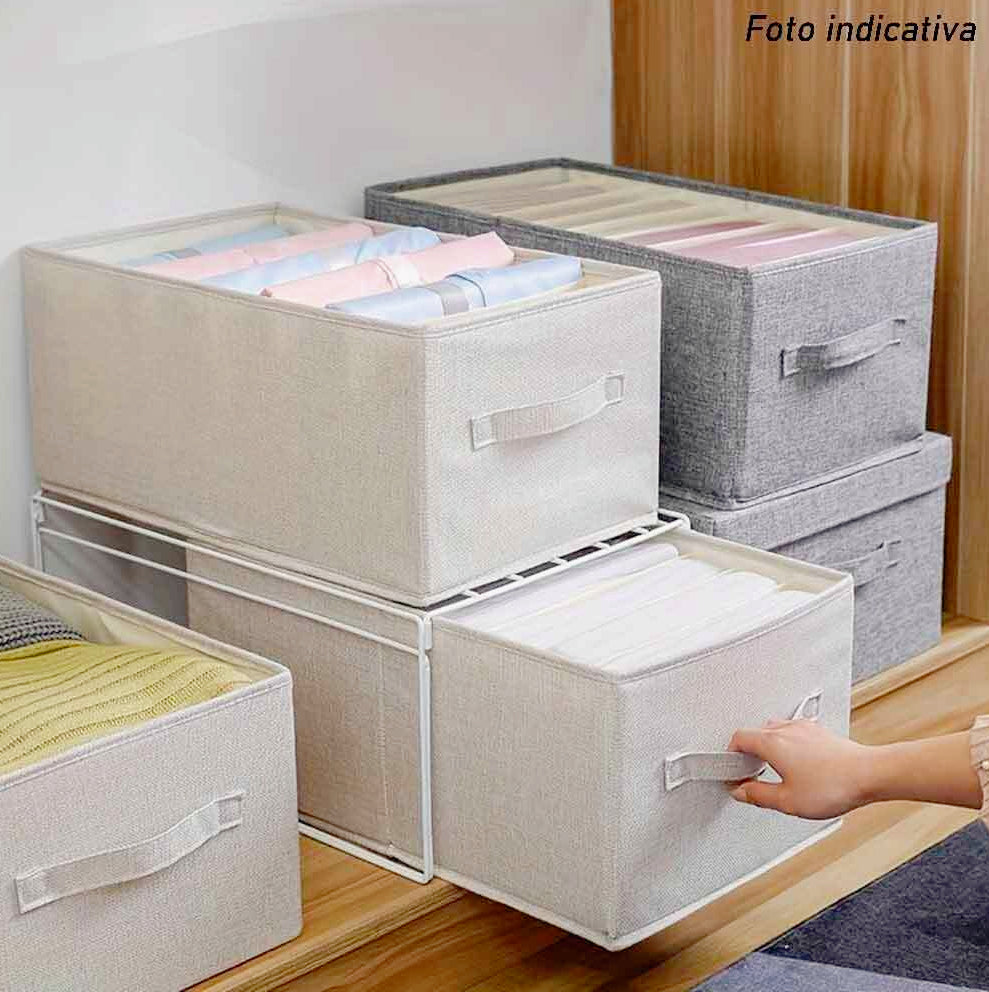 Scatola box pieghevole 9 scomparti 44x20x30 cm contenitore per armadi - ambraled