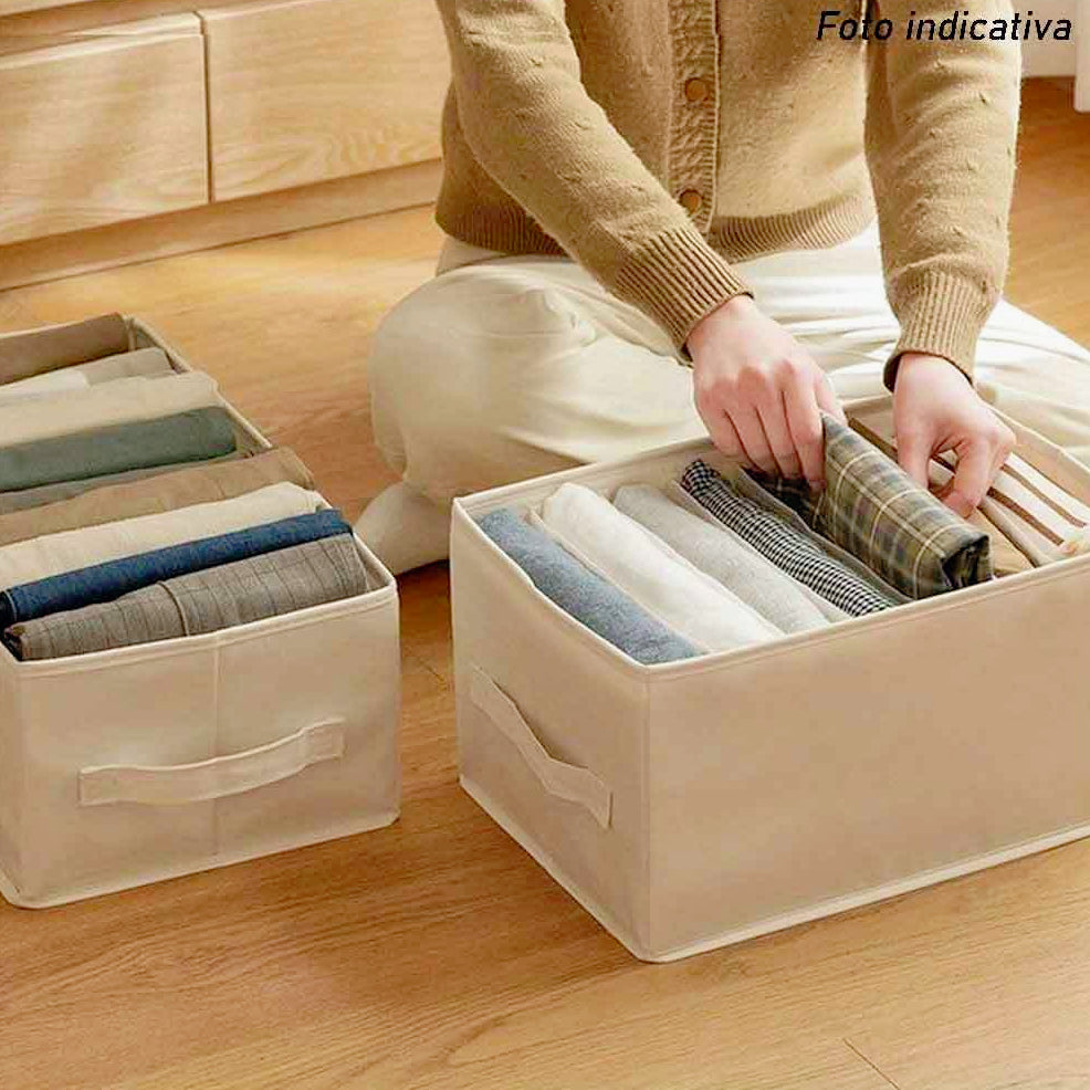 Scatola box pieghevole 9 scomparti 44x20x30 cm contenitore per armadi - ambraled