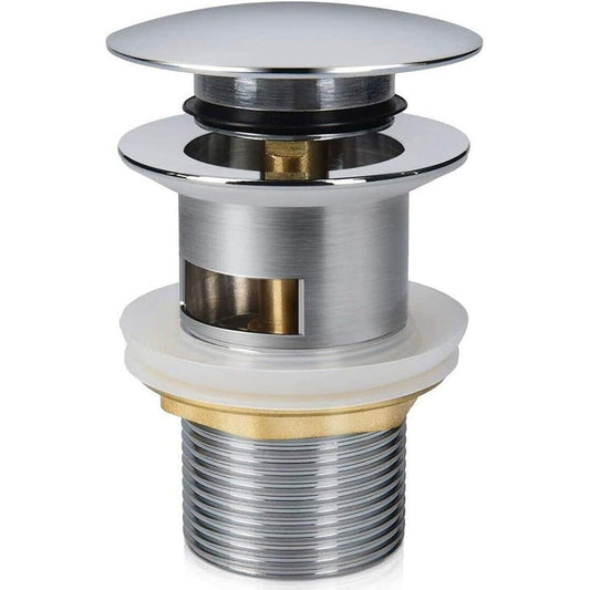 Piletta di scarico 1/4' in ottone lucido per lavandino pop-up tappo - ambraled