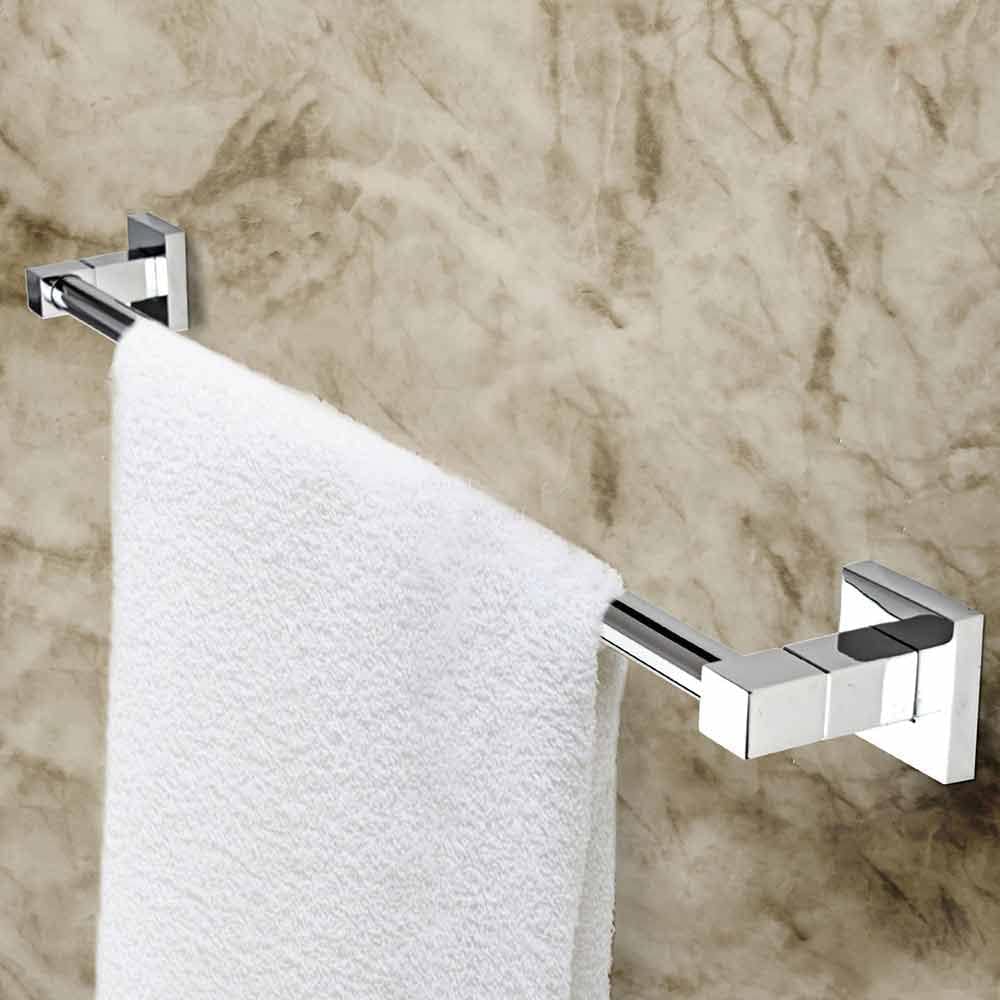 Porta asciugamani in acciaio per parete, fissaggio a incastro o viti (40×60 cm) - ambraled