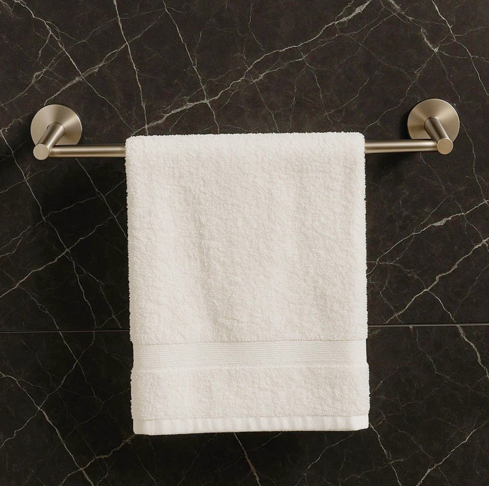 Porta asciugamani in acciaio satinato modello Aria, lunghezza 40 o 60 cm - ambraled