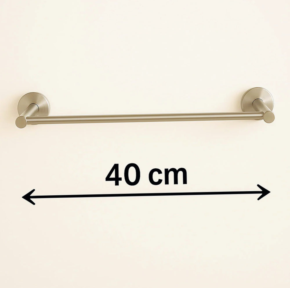 Porta asciugamani in acciaio satinato modello Aria, lunghezza 40 o 60 cm - ambraled