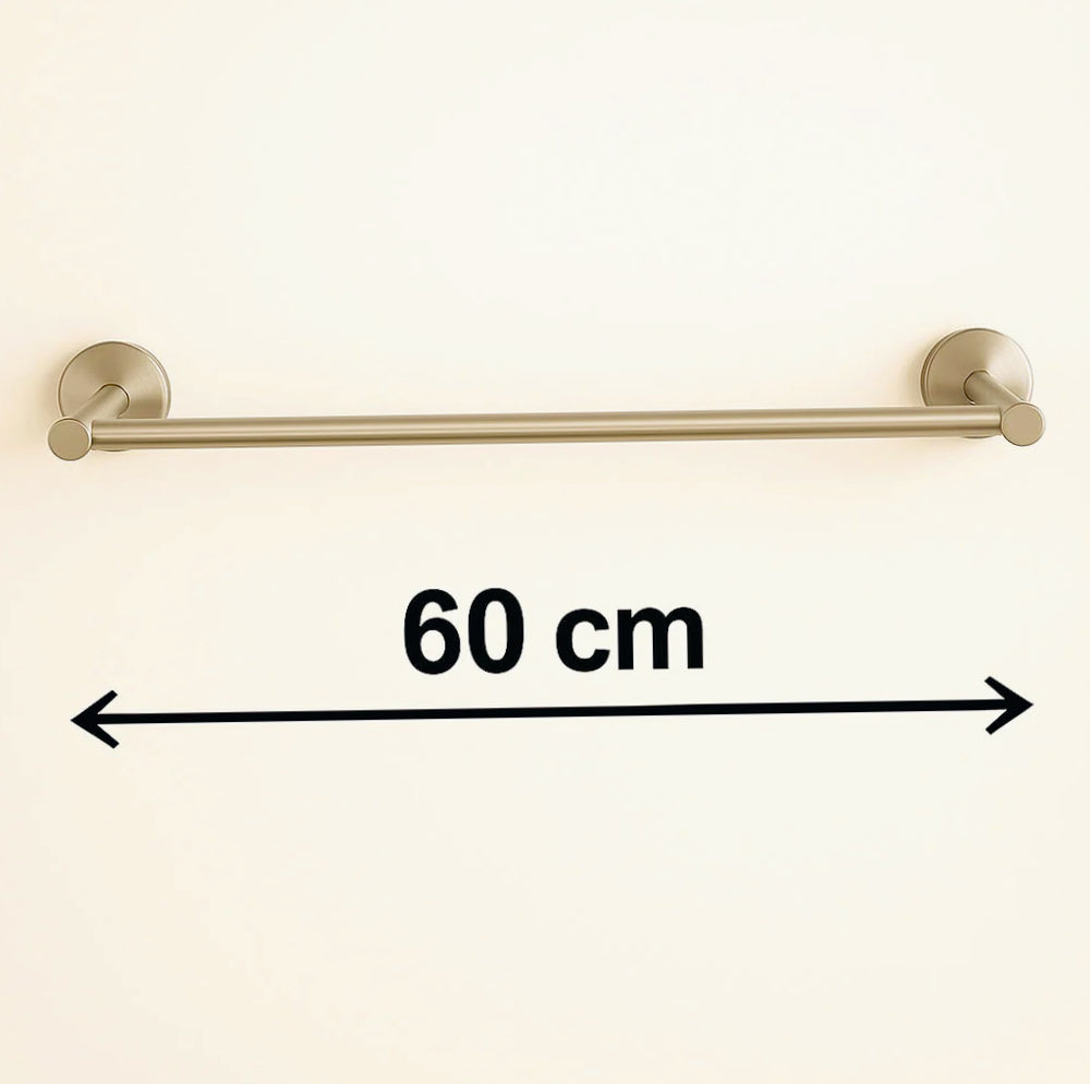 Porta asciugamani in acciaio satinato modello Aria, lunghezza 40 o 60 cm - ambraled