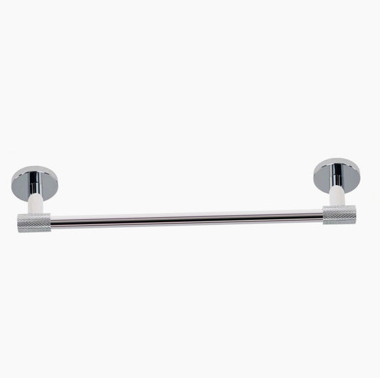 Porta asciugamani in acciaio satinato modello Aria, lunghezza 40 o 60 cm - ambraled