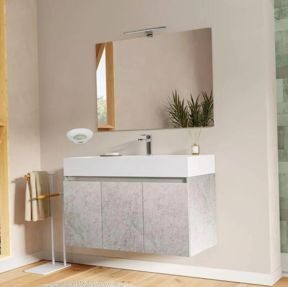 Porta sapone in acciaio con piattino vetro satinato, con o senza viti - ambraled