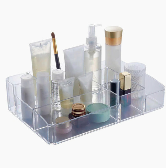 Organizer trucchi 10 scomparti – ABS 34x22x9 cm - ambraled