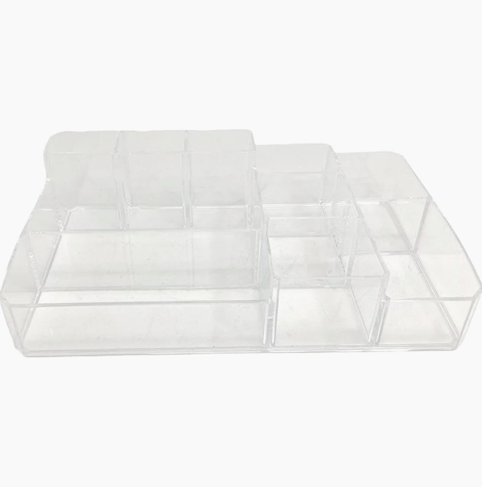 Organizer trucchi 10 scomparti – ABS 34x22x9 cm - ambraled
