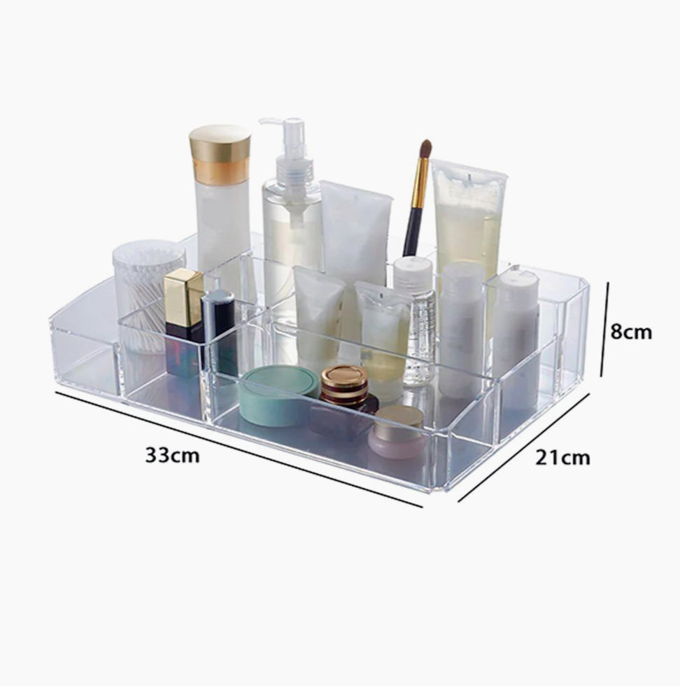 Organizer trucchi 10 scomparti – ABS 34x22x9 cm - ambraled