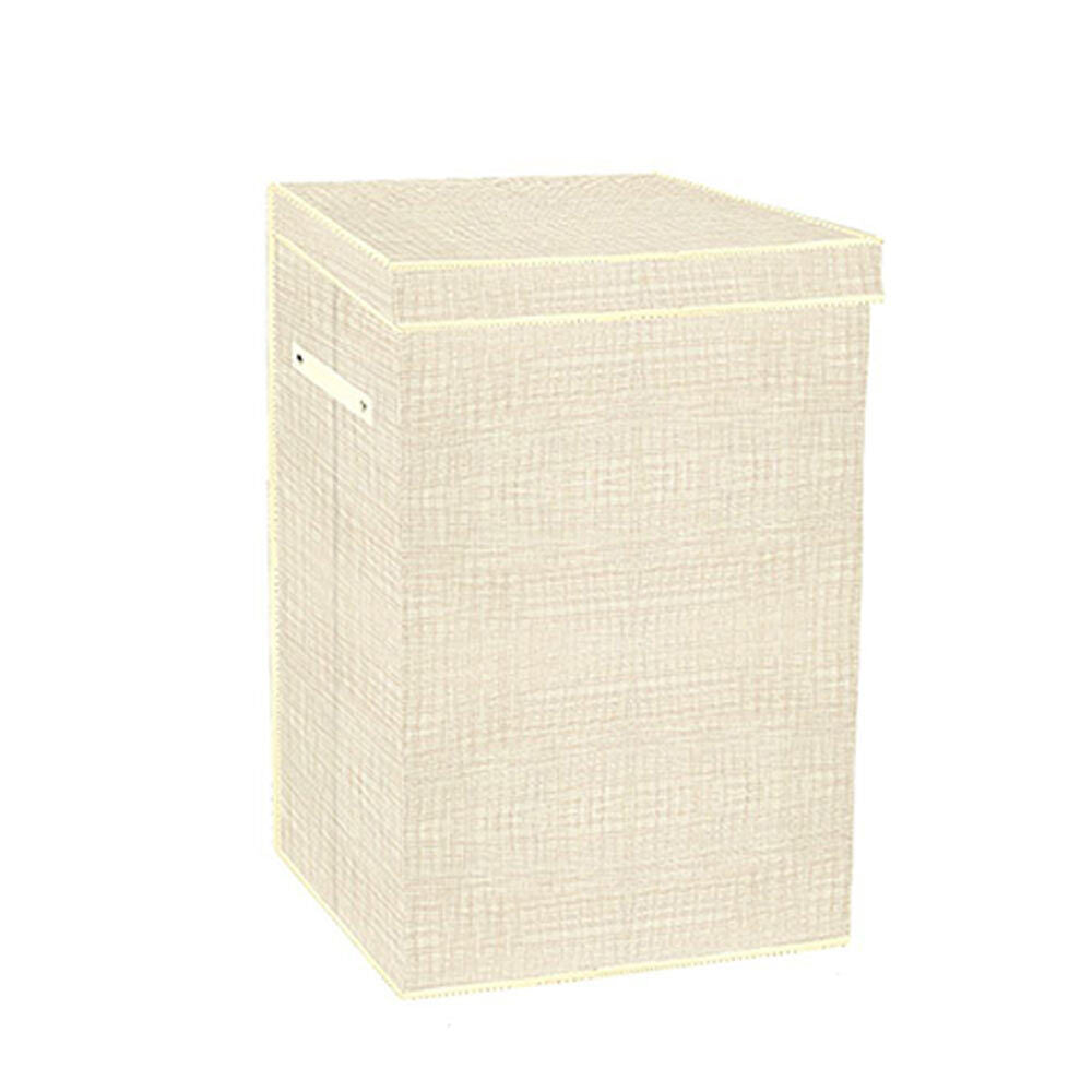 Contenitore portabiti pieghevole in tessuto (beige/grigio) - ambraled