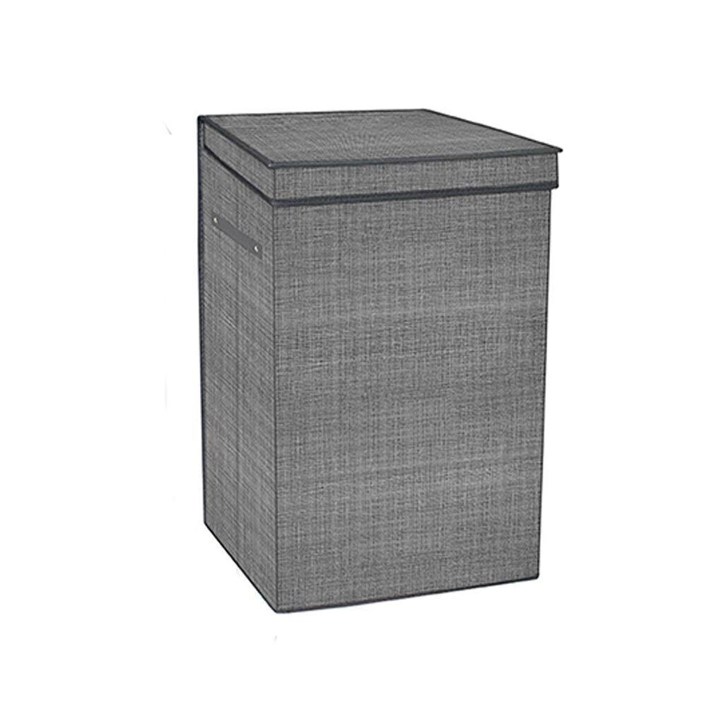 Contenitore portabiti pieghevole in tessuto (beige/grigio) - ambraled