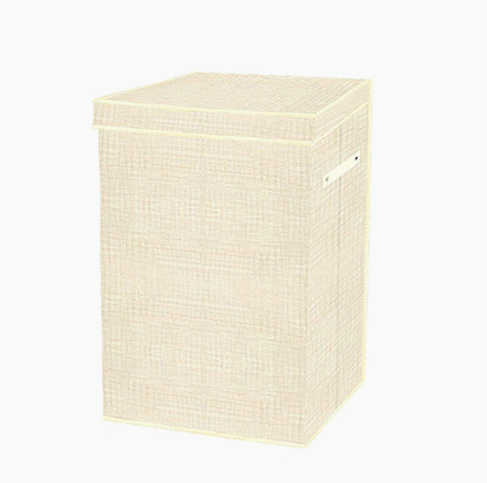 Contenitore portabiti pieghevole in tessuto (beige/grigio) - ambraled