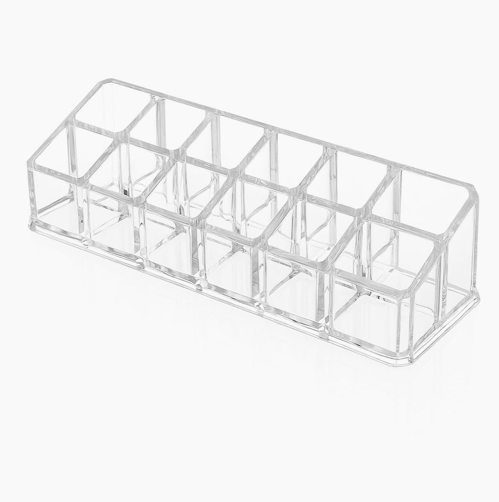 Organizer trucchi 12 scomparti – smalti, rossetti e cosmetici - ambraled