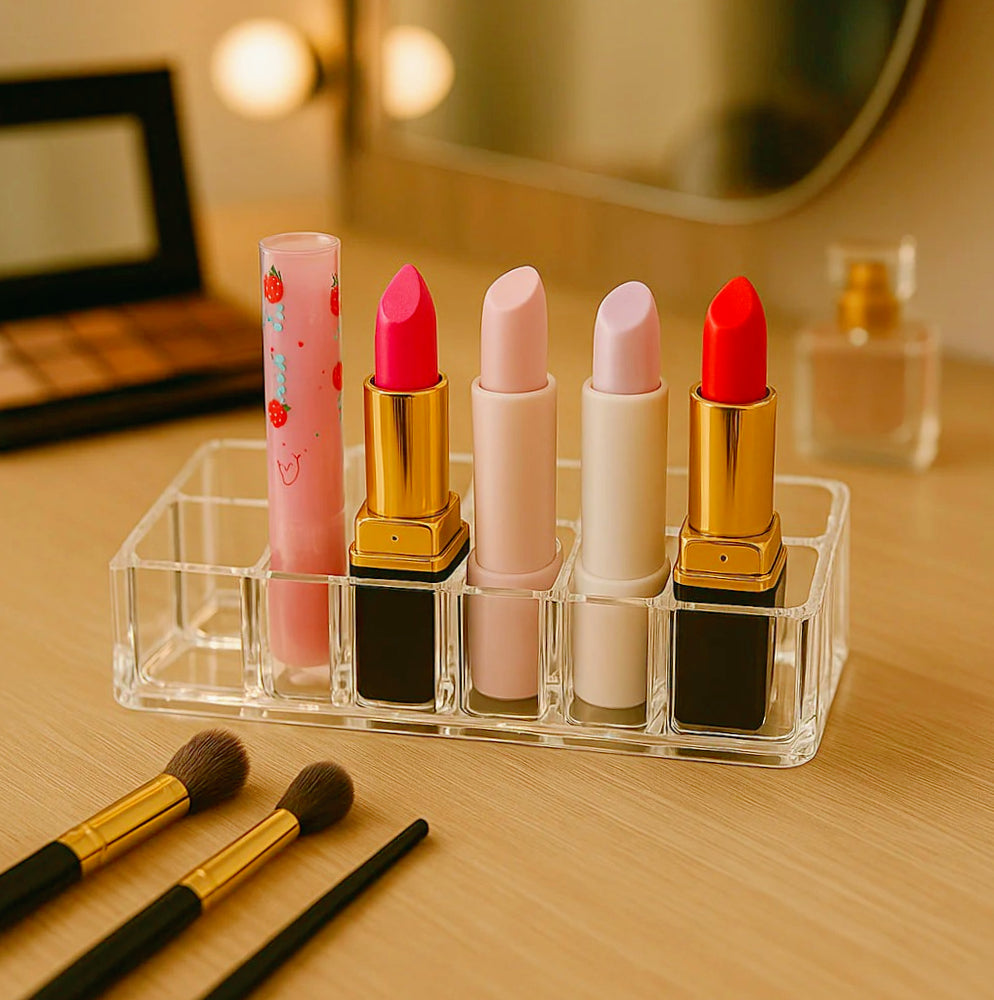 Organizer trucchi 12 scomparti – smalti, rossetti e cosmetici - ambraled