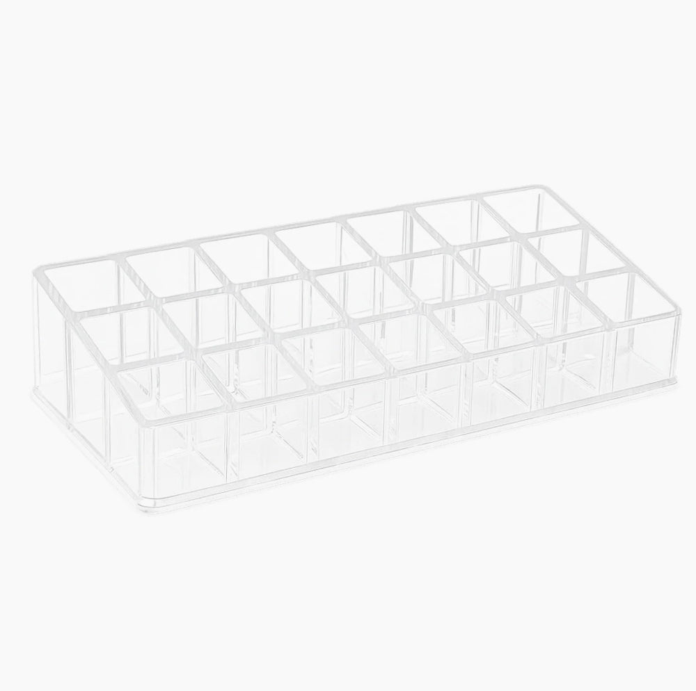 Organizer trucchi 24 scomparti – smalti, rossetti e cosmetici - ambraled