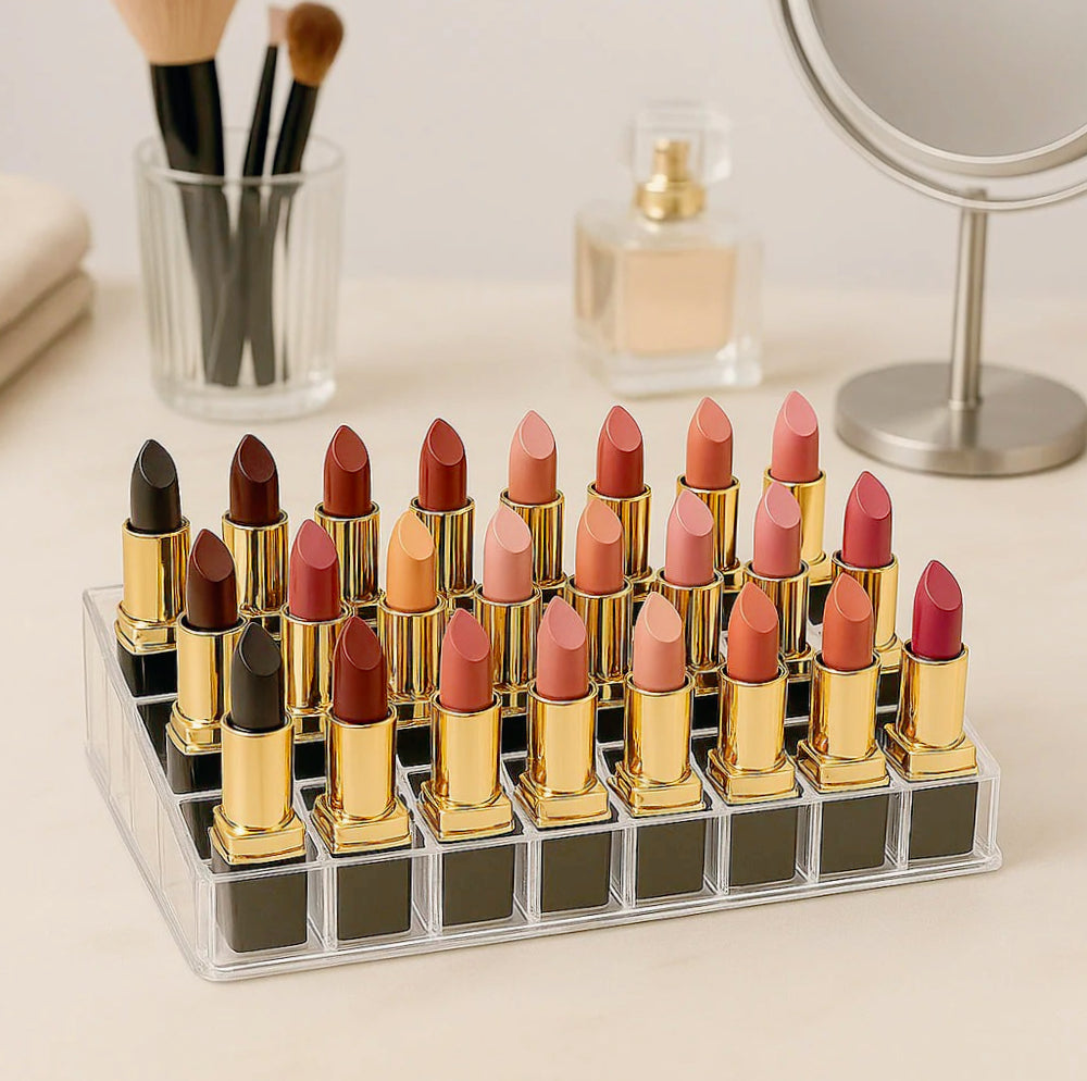 Organizer trucchi 24 scomparti – smalti, rossetti e cosmetici - ambraled