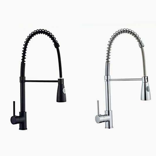 Rubinetto per cucina a canna alta con 2 getti d'acqua orientabile - design pratico e versatile