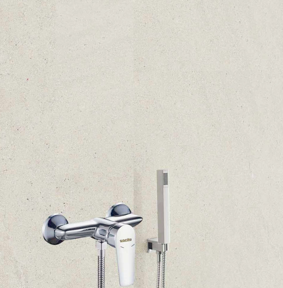 Miscelatore doccia da parete – modello Cube per bagno - ambraled