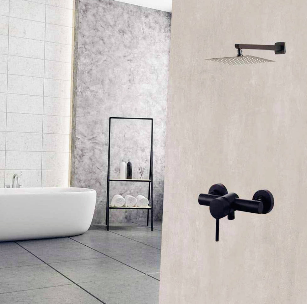 Rubinetto doccia modello Ray Black, nero opaco - elegante e minimalista