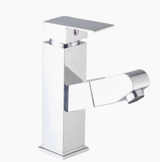 Rubinetto lavabo bagno con doccetta estraibile - pratico e funzionale