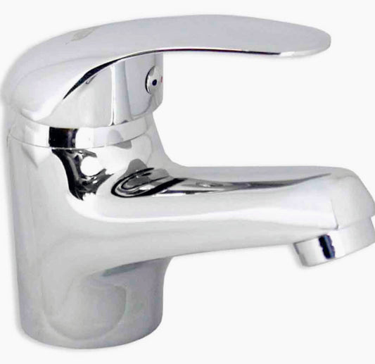 Rubinetto lavabo bagno modello Bari, cromato lucido - elegante e resistente