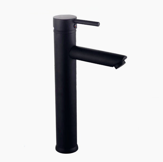Rubinetto lavabo modello Ray Black, canna alta nero opaco - elegante e minimalista