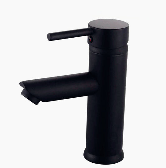 Rubinetto lavabo modello Ray Black canna bassa nero opaco - sofisticato e resistente