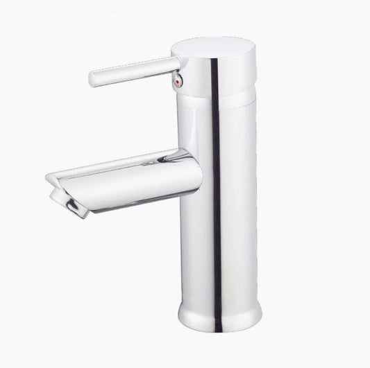 Rubinetto lavabo modello Ray Silver, canna bassa cromato lucido - elegante e moderno