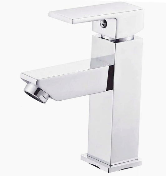 Rubinetto lavandino bagno modello Firenze, cromato lucido - elegante e resistente