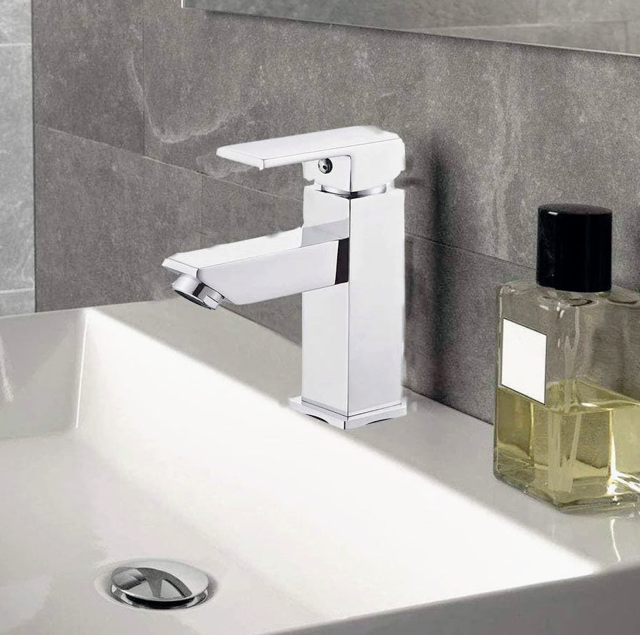 Rubinetto lavandino bagno modello Firenze, cromato lucido - elegante e resistente