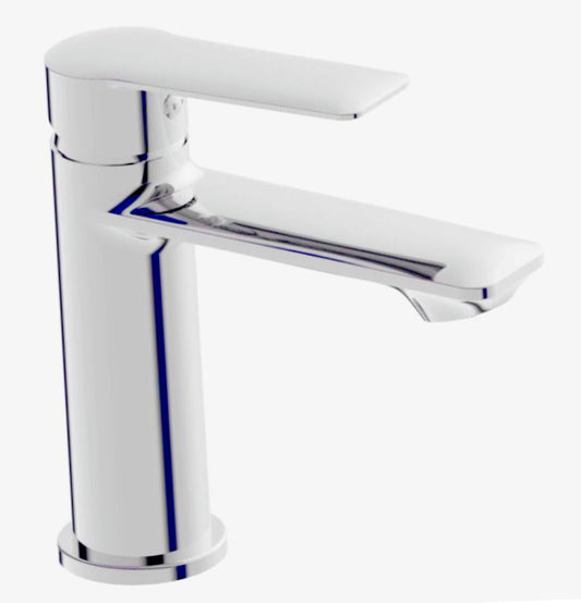 Rubinetto lavandino bagno modello Sofi, ottone cromato lucido - elegante e resistente