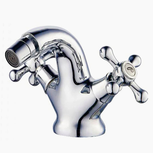 Rubinetto per bidet due manopole miscelatore da bagno modello Roma