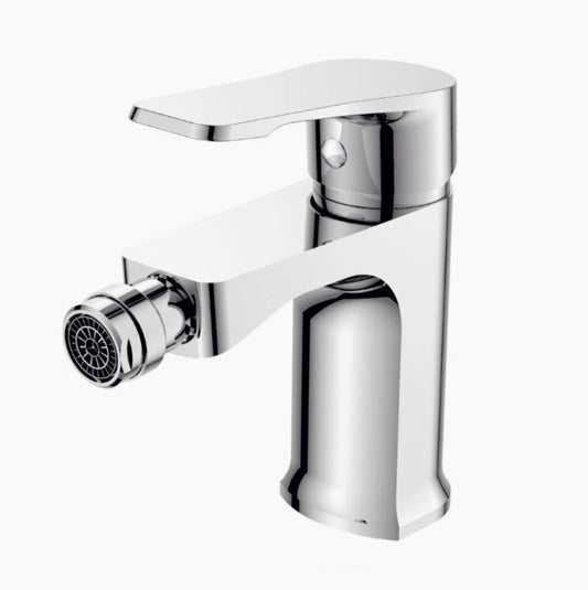 Rubinetto per bidet modello Allure, quadrato cromato lucido - elegante e moderno