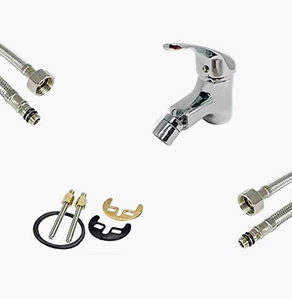 Rubinetto per bidet modello Bari, cromato lucido - elegante e moderno