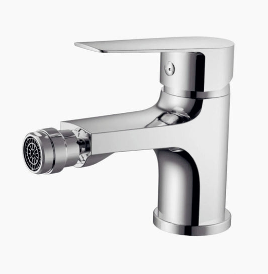 Rubinetto per bidet modello Cube, quadrato cromato lucido - elegante e moderno