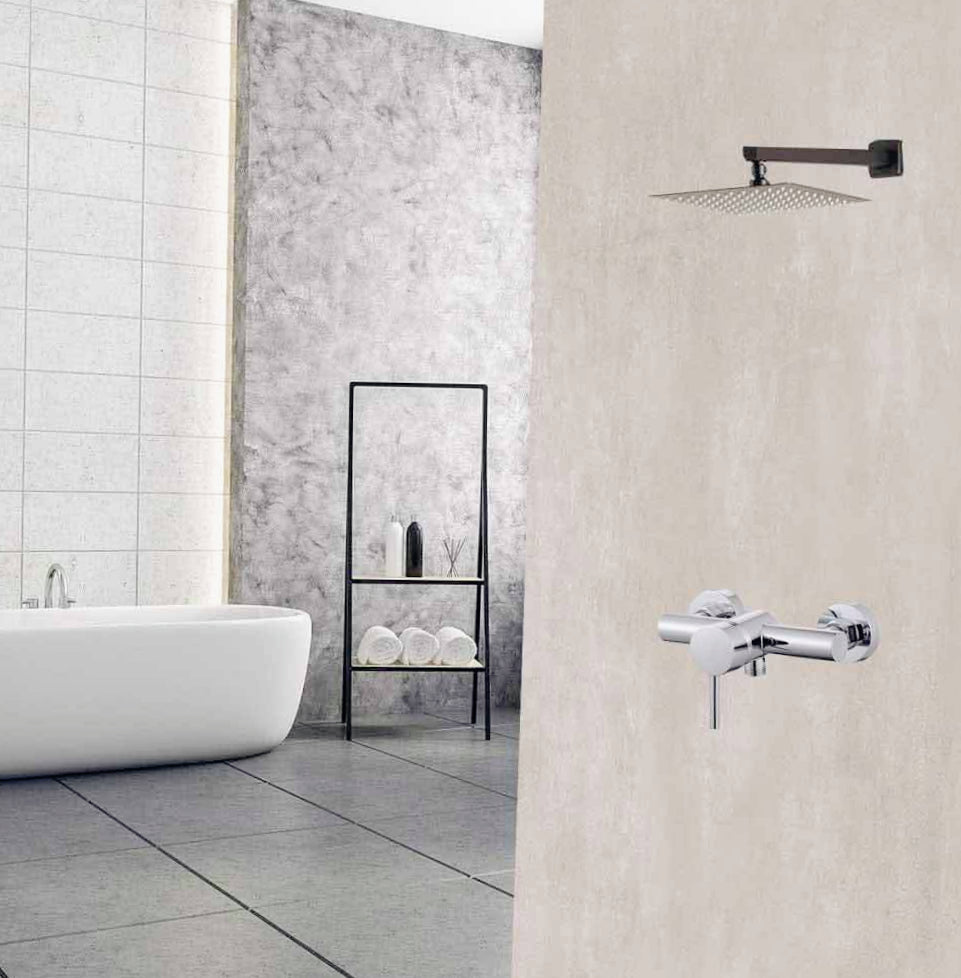 Rubinetto per boccia doccia modello Ray Silver, cromato lucido - elegante e moderno